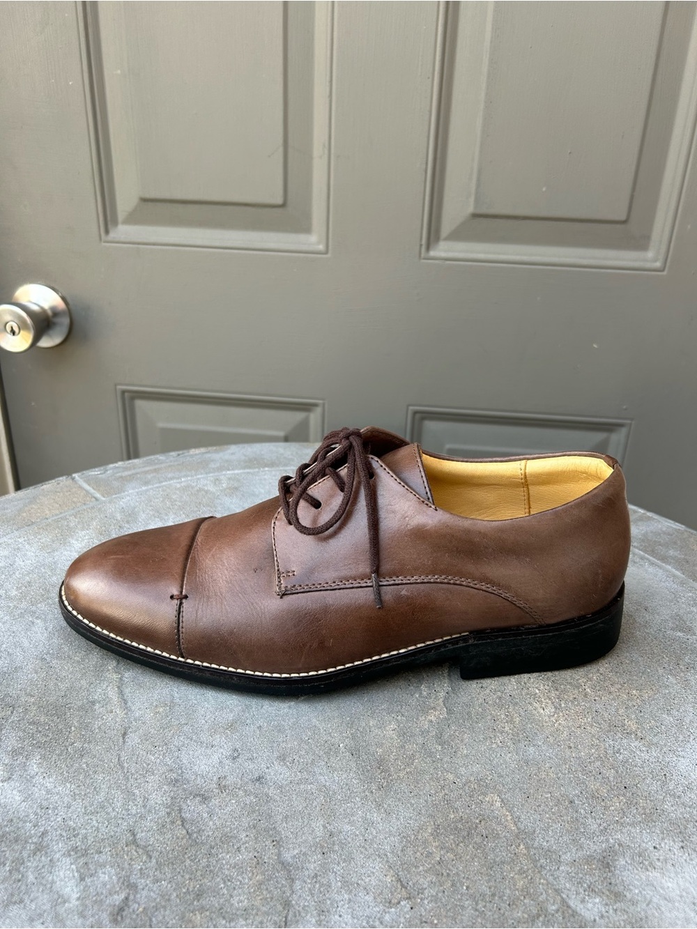 Sandro Moscoloni Brown Leather Dress Shoes